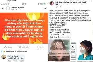 Đăng thông tin sai về dịch nCov, bị phạt 22,5 triệu đồng