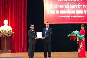 Ông Trịnh Huy Triều được giới thiệu bầu chức Chủ tịch UBND TP Thanh Hóa