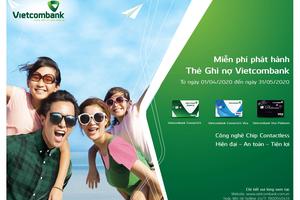 Vietcombank miễn phí phát hành thẻ ghi nợ năm 2020​