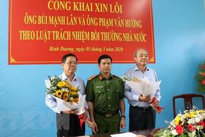 Bộ Công an công khai xin lỗi hai doanh nhân bị bắt giam trái pháp luật