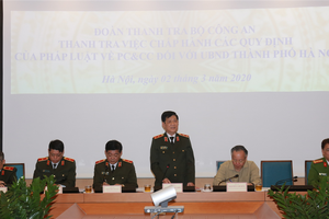 Thanh tra việc chấp hành pháp luật về phòng cháy và chữa cháy đối với UBND TP Hà Nội