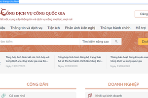 Dịch vụ công trực tuyến hỗ trợ tối đa người dân và doanh nghiệp