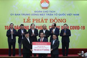 Agribank cùng cả nước phòng, chống dịch bệnh Covid-19
