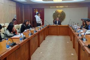 Phó Tổng Thanh tra Đặng Công Huẩn làm việc với cán bộ chủ chốt Báo Thanh tra