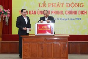 Thủ tướng dự phát động toàn dân chung tay phòng, chống Covid-19