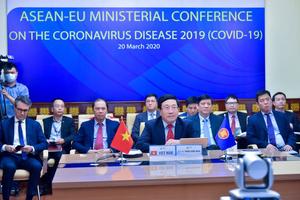 ASEAN-EU tăng cường hợp tác ứng phó dịch COVID-19 