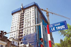 Vi phạm tại 8B Lê Trực: Chủ đầu tư cố tình trốn tránh, không hợp tác