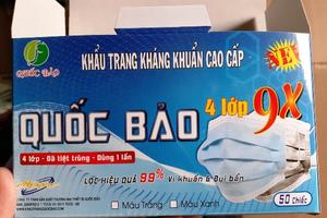 Công ty Quốc Bảo bị phạt 17,5 triệu đồng, tiêu hủy toàn bộ vỏ hộp khẩu trang