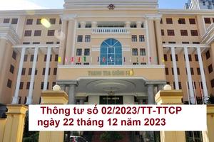 Hướng dẫn thực hiện Thông tư số 02/2023/TT-TTCP ngày 22/12/2023 của Thanh tra Chính phủ