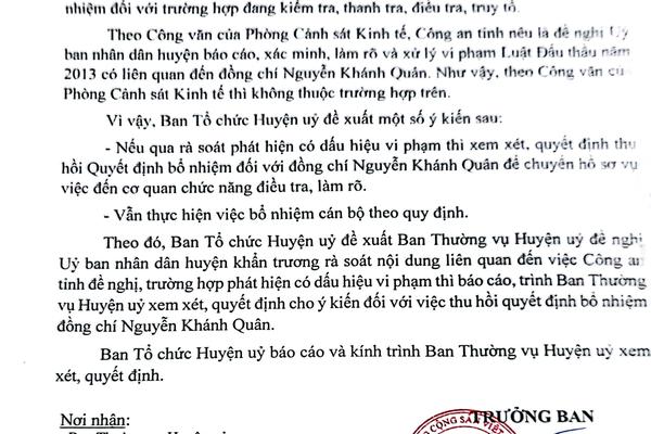 Lùm xùm việc điều động, bổ nhiệm Trưởng phòng Kinh tế và Hạ tầng huyện Hướng Hóa