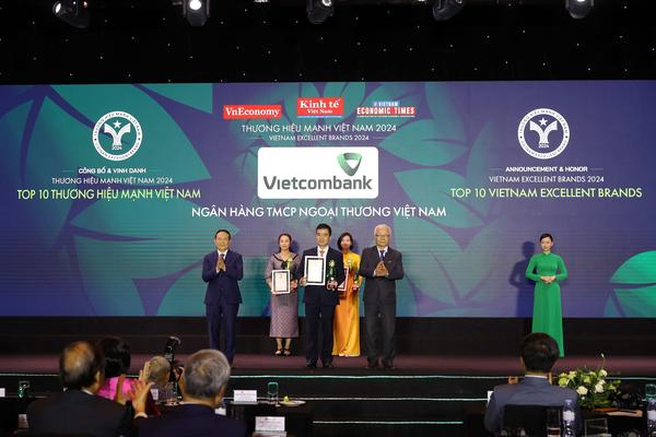 Vietcombank tiếp tục là thương hiệu mạnh dẫn đầu ngành ngân hàng