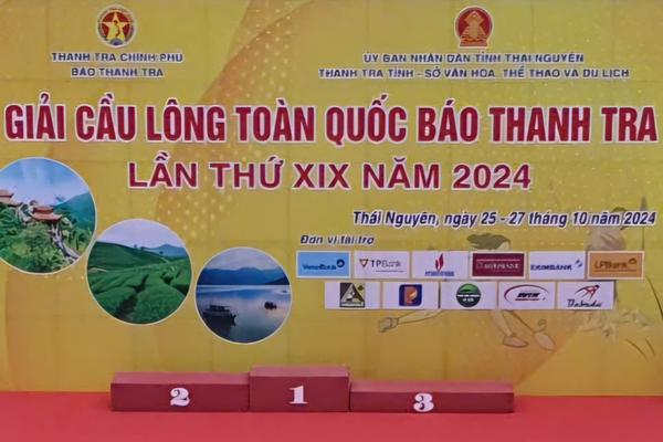 Lời cảm ơn của Ban Tổ chức Giải Cầu lông toàn quốc Báo Thanh tra lần thứ XIX