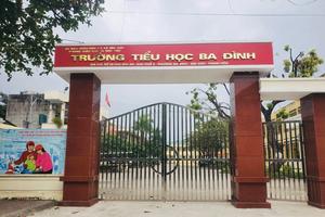 Thanh Hoá: Tạm đình chỉ công tác cô giáo Trường Tiểu học Ba Đình