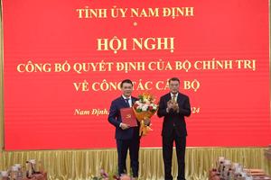 Ông Đặng Khánh Toàn làm Bí thư Tỉnh ủy Nam Định