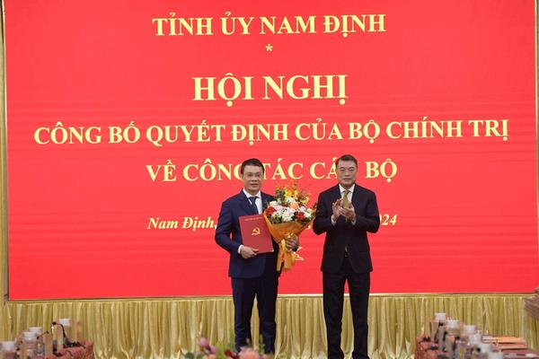 Ông Đặng Khánh Toàn làm Bí thư Tỉnh ủy Nam Định