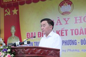 Thường trực Ban Bí thư Trần Cẩm Tú dự Ngày hội Đại đoàn kết dân tộc tại Thái Bình