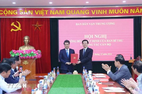 Ông Nguyễn Quang Đức bổ nhiệm làm Phó Trưởng Ban Dân vận Trung ương