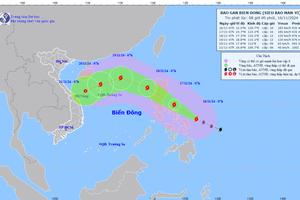 Biển Đông chuẩn bị đón bão số 9 - siêu bão MAN-YI 