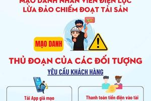 Cảnh báo mạo danh nhân viên Điện lực liên hệ khách hàng để chiếm đoạt tài sản