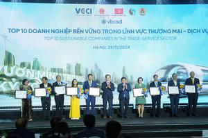 SASCO 9 năm liên tiếp giữ vững vị thế Top 10 Doanh nghiệp phát triển bền vững Việt Nam