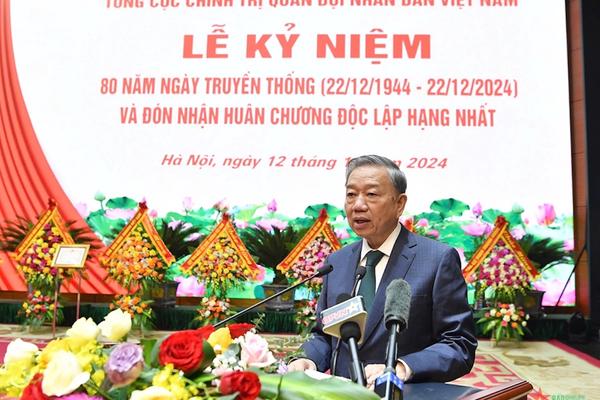 Tổng Bí thư dự kỷ niệm 80 năm Ngày Truyền thống Tổng cục Chính trị Quân đội Nhân dân Việt Nam