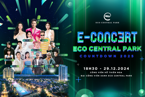 Thưởng thức bữa tiệc âm thanh, ánh sáng, pháo hoa tại Eco Central Park countdown 2025