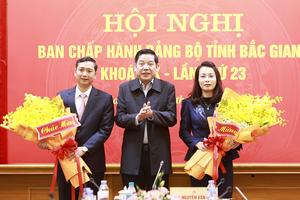 Bắc Giang có thêm 2 Phó Bí thư Tỉnh uỷ