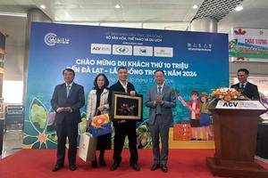 Lâm Đồng: Chào đón du khách thứ 10 triệu trong năm 2024