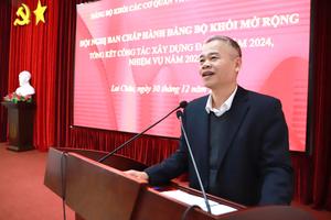 Đảng uỷ Khối các cơ quan và doanh nghiệp tỉnh Lai Châu thi hành kỷ luật 23 đảng viên