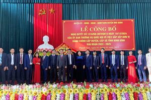 Ninh Bình: Công bố thành lập loạt xã mới sau hợp nhất