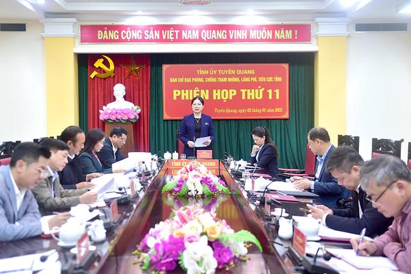 Tuyên Quang: Ban Chỉ đạo đã theo dõi, chỉ đạo xử lý dứt điểm 3 vụ án tham nhũng