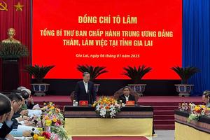 Tổng Bí thư Tô Lâm làm việc với tỉnh Gia Lai