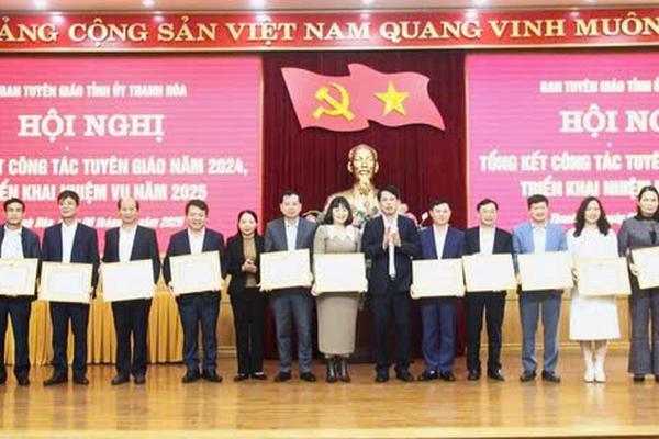 Thanh Hóa: Tổng kết công tác tuyên giáo và trao giải Cuộc thi Bảo vệ nền tảng tư tưởng của Đảng