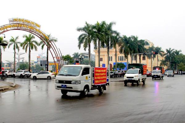 Thanh Hoá: Ra quân tuyên truyền bảo đảm an ninh trật tự, an toàn giao thông dịp Tết