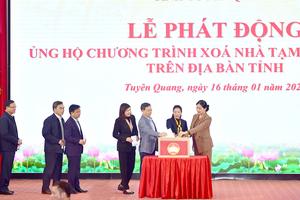 Tuyên Quang: Phát động ủng hộ chương trình xóa nhà tạm, nhà dột nát trên địa bàn