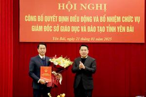 Ông Luyện Hữu Chung được bổ nhiệm giữ chức Giám đốc Sở Giáo dục và Đào tạo tỉnh Yên Bái