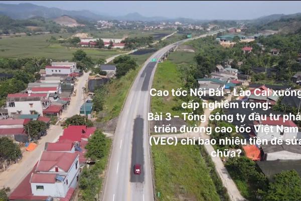 Bài 3: VEC chi bao nhiêu tiền để sửa chữa?