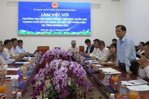 Trường ĐHBK-ĐHQG TP Hồ Chí Minh mở phân hiệu tại Khánh Hòa