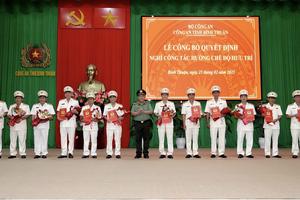 Bình Thuận: 23 lãnh đạo công an cấp phòng, cấp huyện xin nghỉ chế độ hưu trí