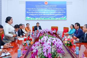 Đoàn công tác tỉnh Champasak nước bạn Lào thăm và làm việc tại Khánh Hòa