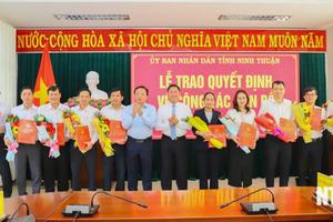 Ninh Thuận: Công bố quyết định điều động, bổ nhiệm cán bộ chủ chốt