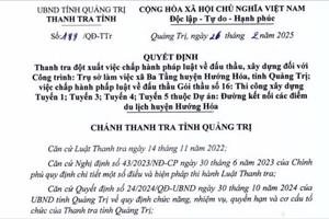 Tiến hành thanh tra đột xuất sau những phản ánh của Báo Thanh tra