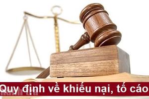 UBND tỉnh Bình Thuận đề nghị hướng dẫn những vướng mắc trong thực hiện quy định về khiếu nại, tố cáo