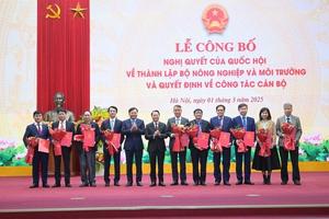 Chánh Thanh tra Bộ Tài nguyên và Môi trường giữ chức Chánh Thanh tra Bộ Nông nghiệp và Môi trường