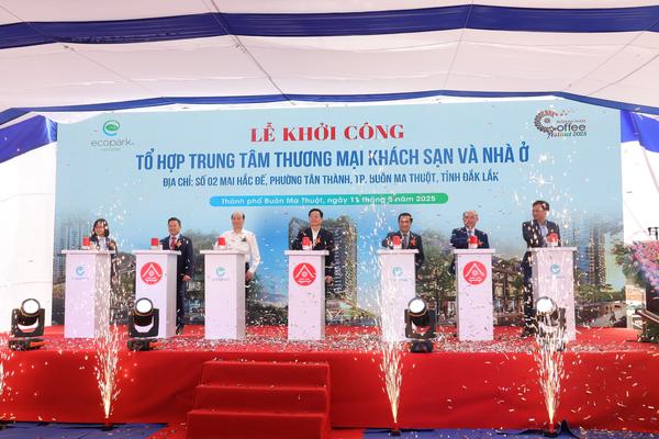 Khởi công dự án Tổ hợp trung tâm thương mại, khách sạn 5 sao và nhà ở đầu tiên ở Đắk Lắk