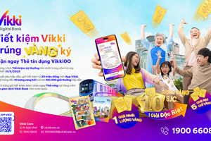 Gửi Tiết kiệm Vikki - Cơ hội trúng 10 lượng vàng