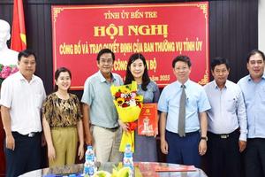 Ban Bí thư chuẩn y bà Lê Thị Nghĩa Nhân làm Phó Chủ nhiệm UBKT Tỉnh ủy Bến Tre