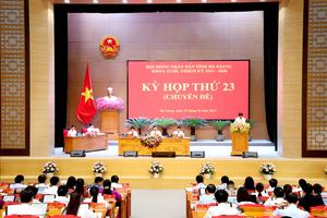 Hà Giang xem xét, cho ý kiến và thông qua các nghị quyết quan trọng