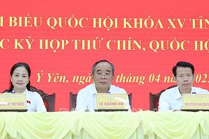 Nam Định: Cử tri đề nghị thực hiện hiệu quả việc sắp xếp bố trí cán bộ, công chức khi sắp xếp tổ chức bộ máy