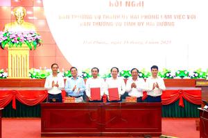 Hải Phòng và Hải Dương thông qua kế hoạch xây dựng và triển khai đề án hợp nhất